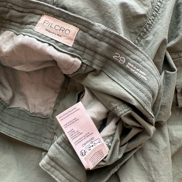 Anthropologie✖️Pilcro Slouchy Fit Surplus Pants Cargo Wide Leg Cropped Pants - Picture 15 of 16